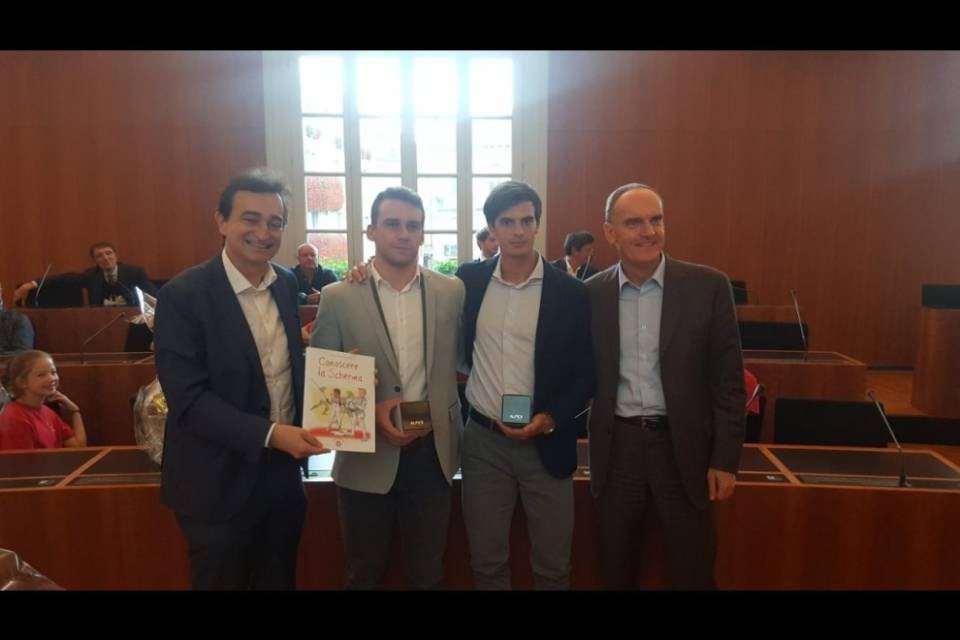 Ricevimento ufficiale per Michele Niggeler ed Elia Dagani