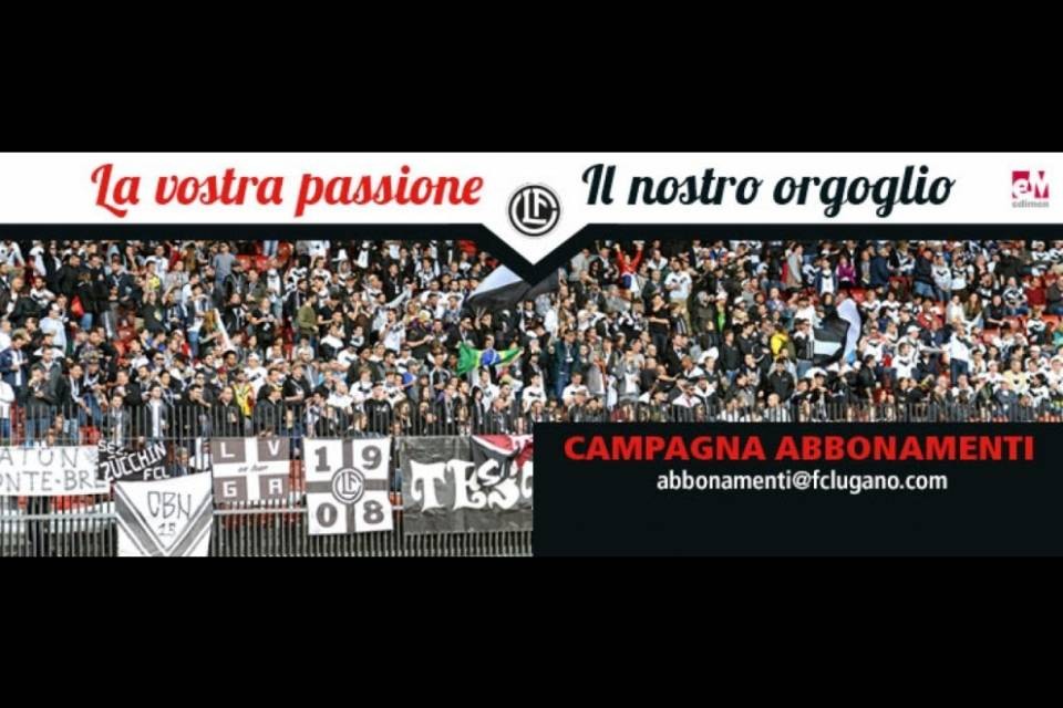 FC Lugano: ecco gli abbonamenti 2016/2017