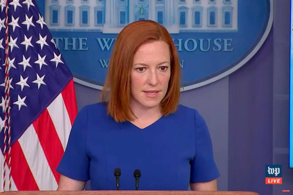 La portavoce Jen Psaki, Youtube del Washington Post