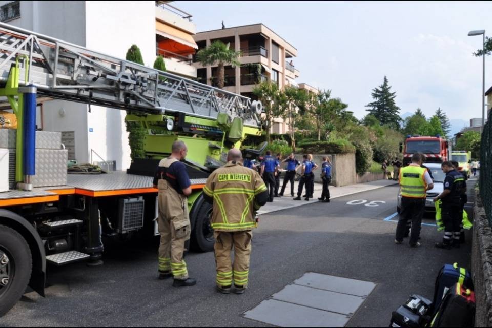 Principio di incendio in una cucina a Viganello