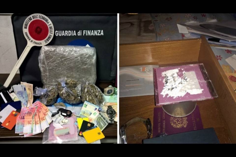 Droga verso il Ticino, due arresti