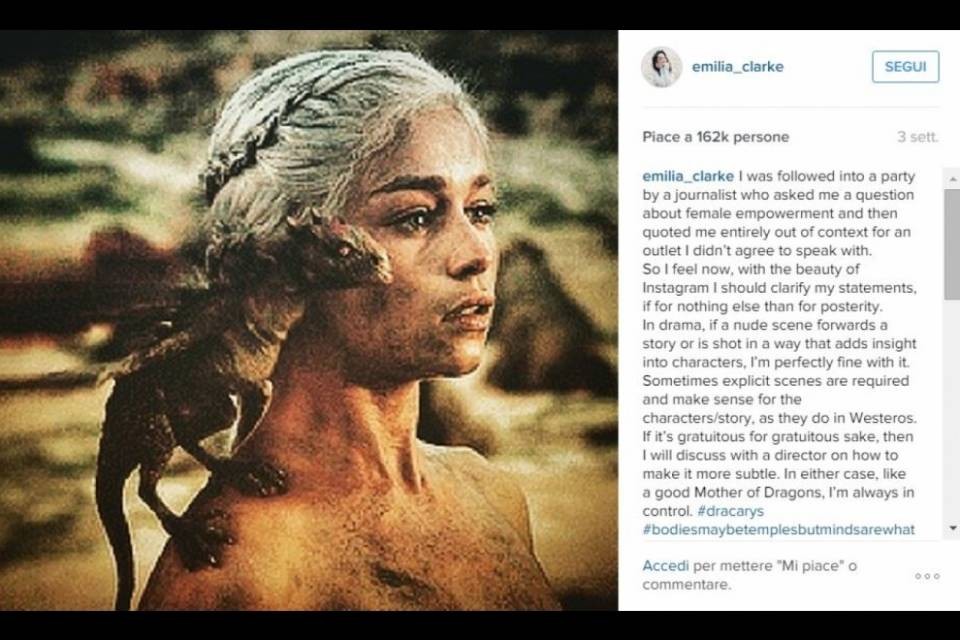 Esquire incorona Emilia Clarke
