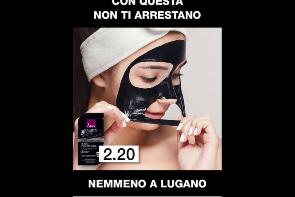 "Con questa maschera non ti arrestano nemmeno a Lugano"