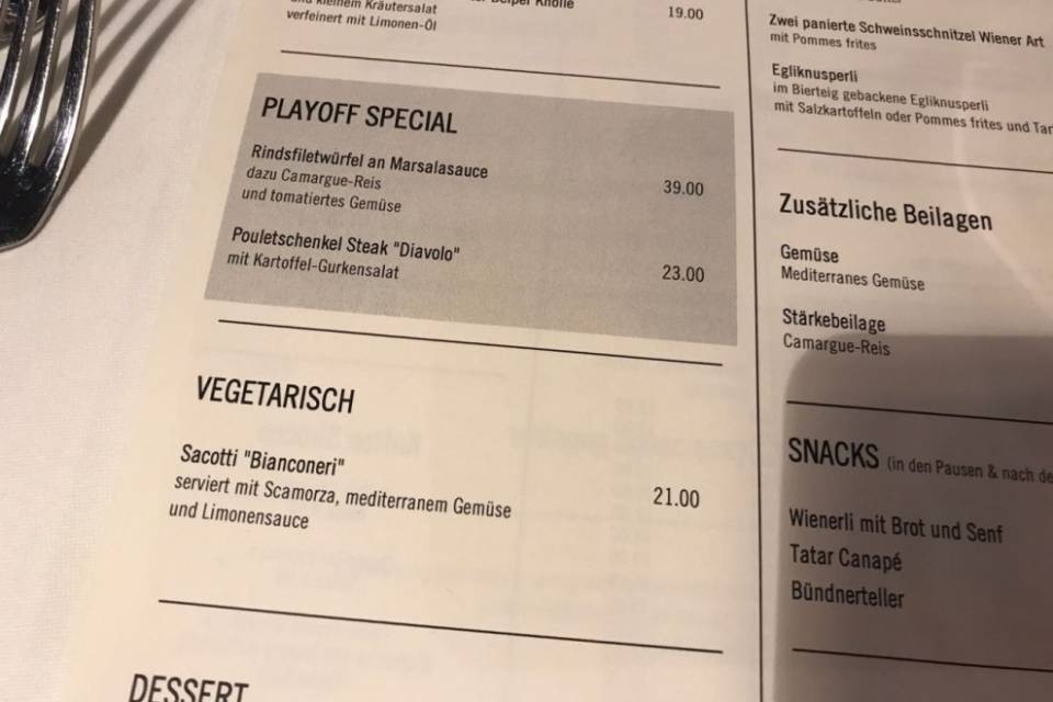 L'Hallenstadion propone... "Sacotti bianconeri"