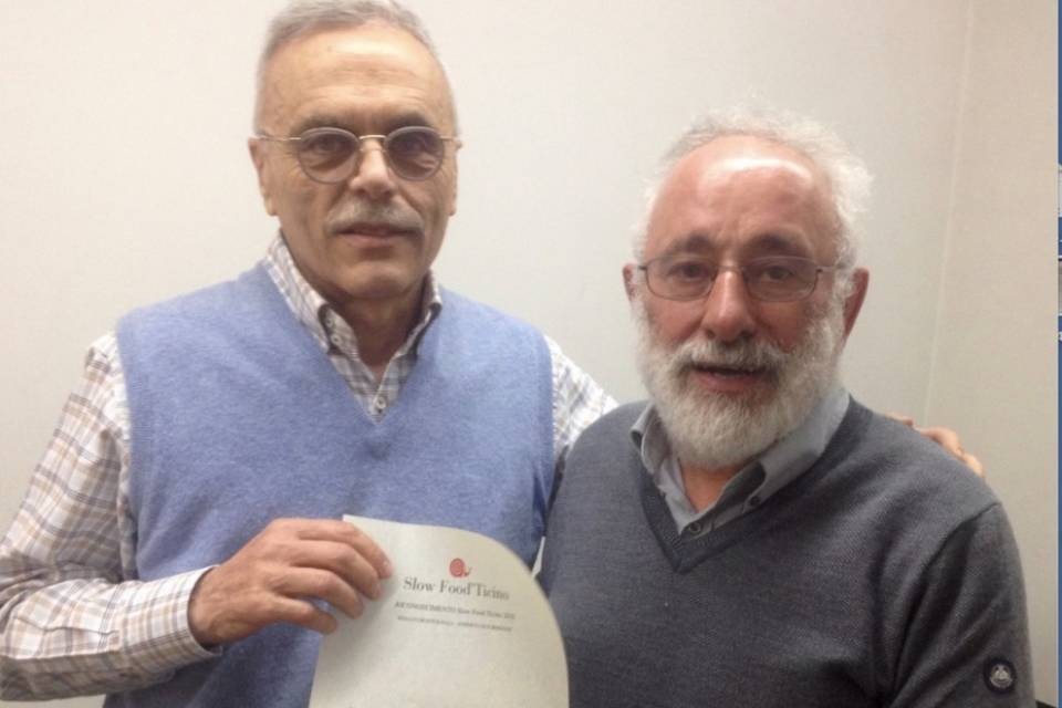 Renato Bontognali vince la Chiocciola di Slow Food