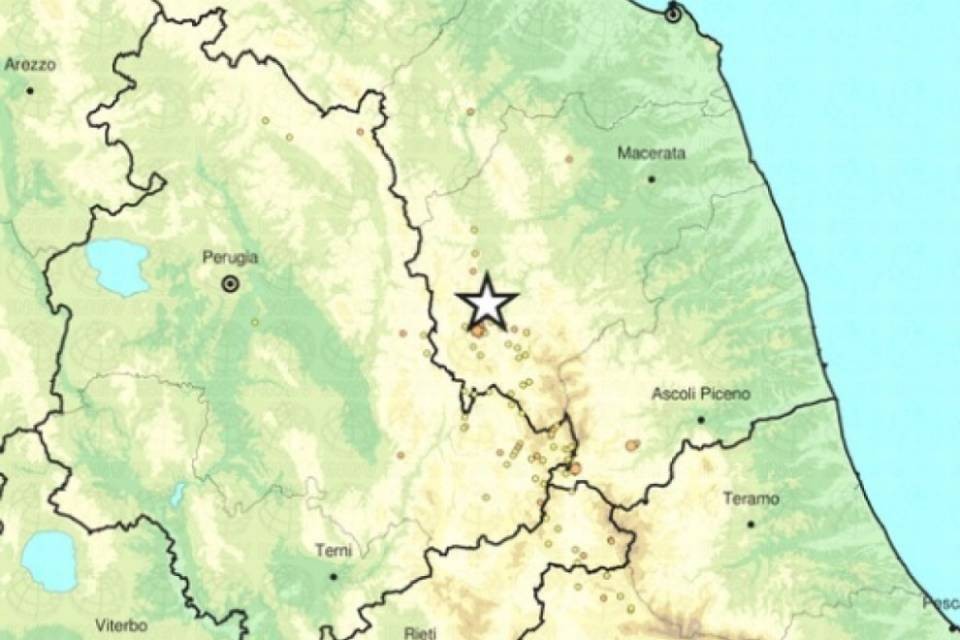 Scossa di magnitudo 4.7 nel Maceratese