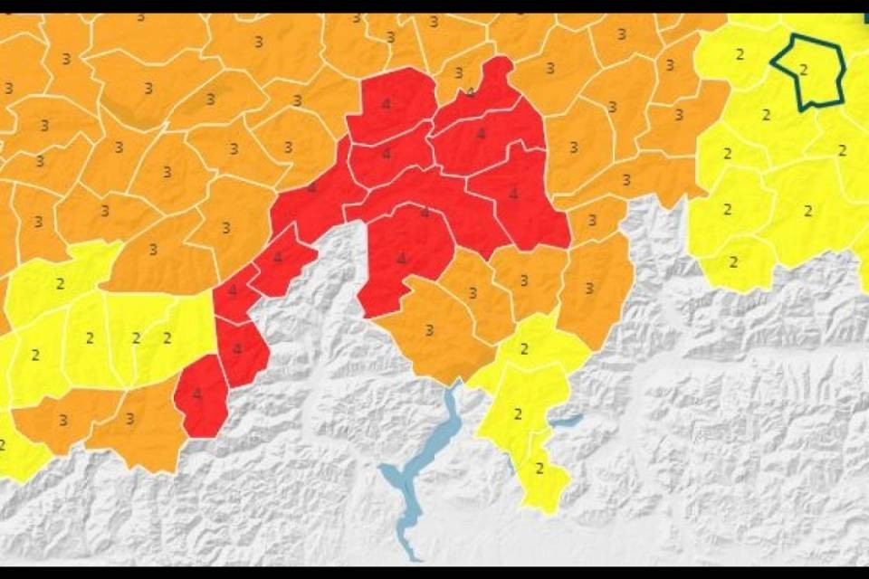 Vento e neve, disagi in tutto il Ticino