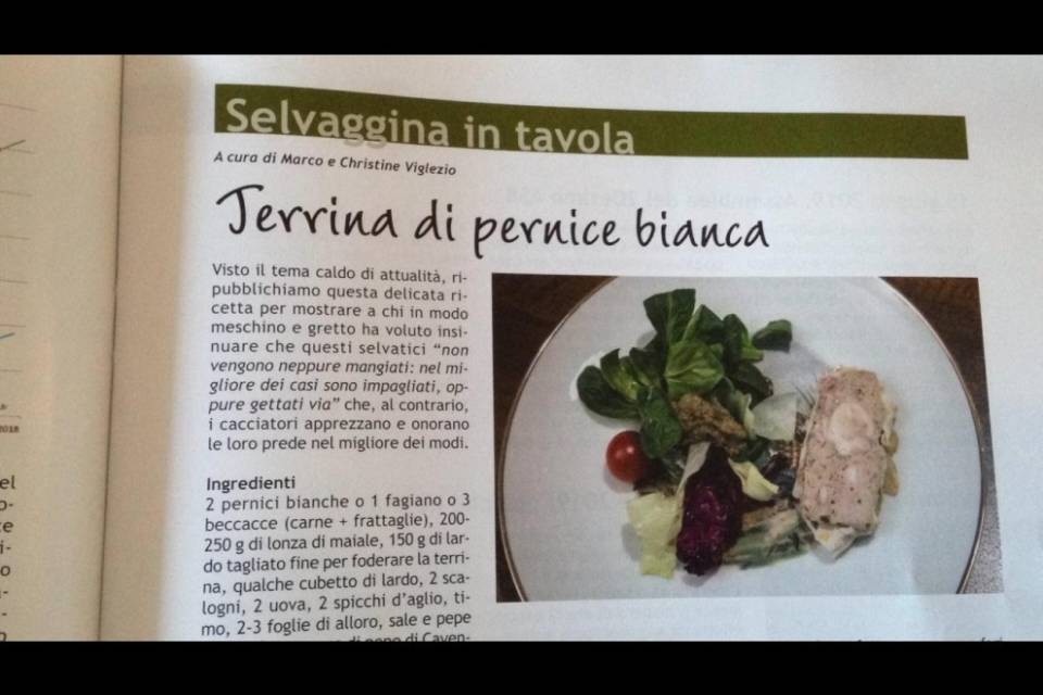 "Non è vero che la pernice bianca non viene mangiata ma solo impagliata..."