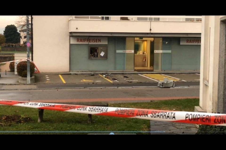 Furto con esplosione a Coldrerio: le impressionanti immagini