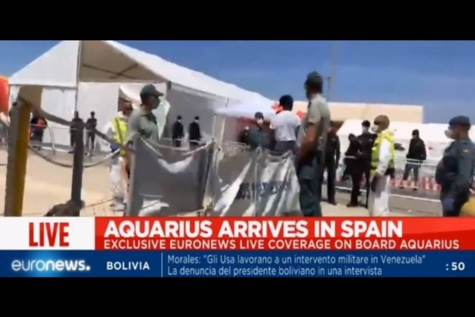 La Aquarius è arrivata a Valencia