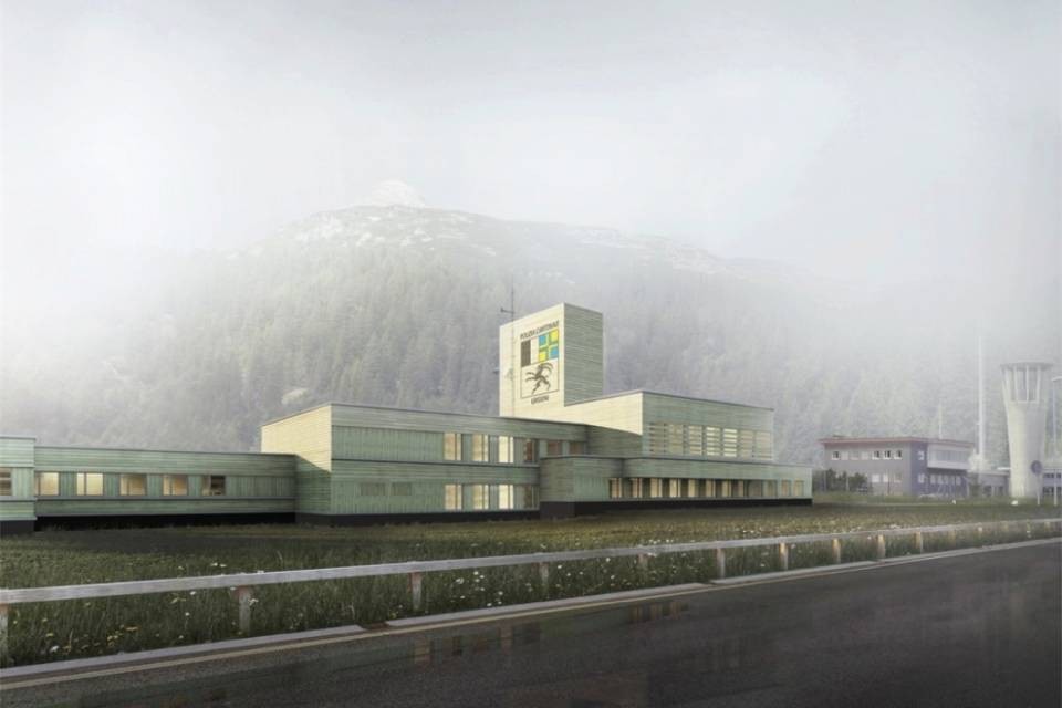 Restyling ticinese per Centro della polstrada di San Bernardino