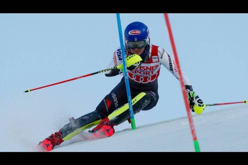 Prima manche alla Shiffrin