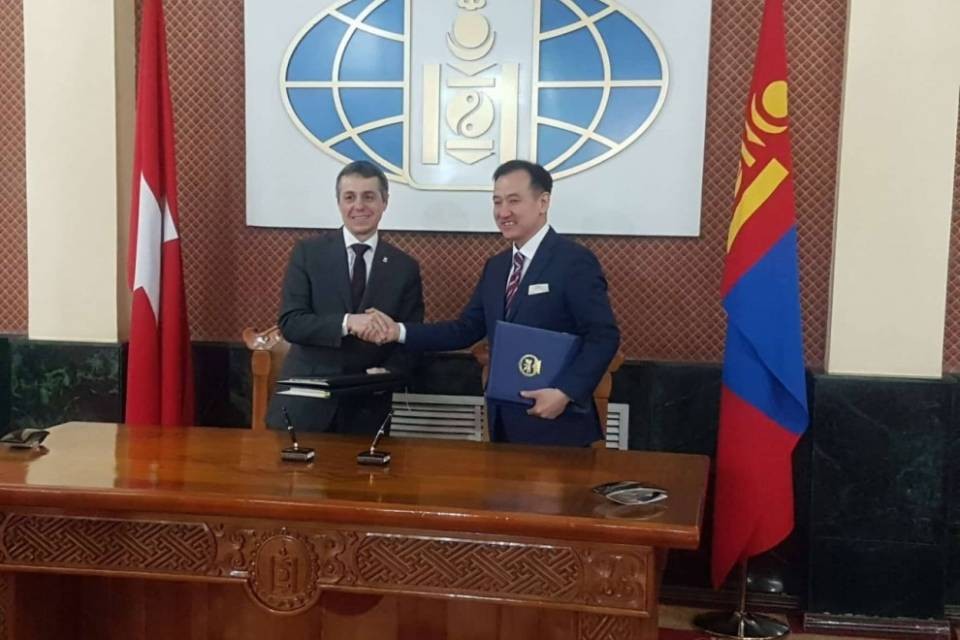 Ignazio Cassis in visita in Mongolia