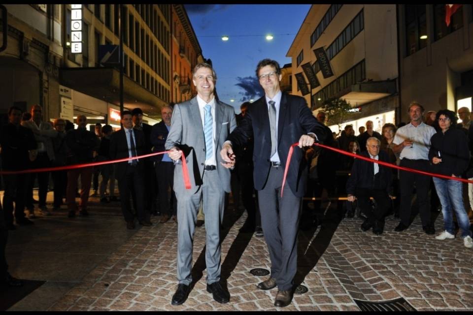 Inaugurato il "salotto" di Bellinzona