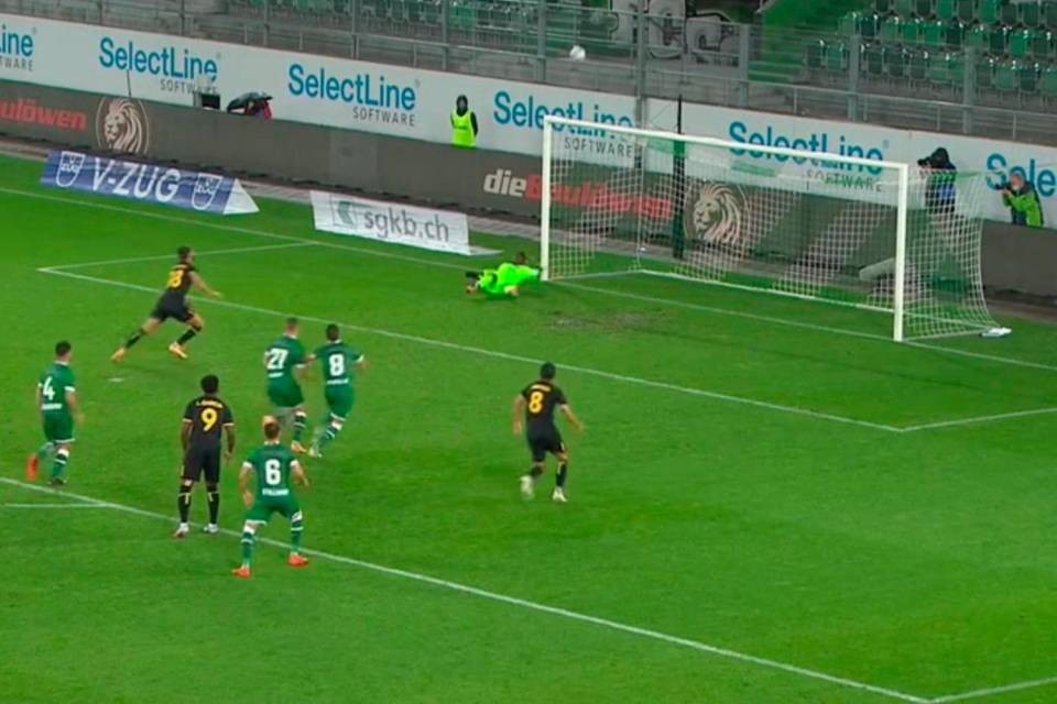 Il calcio di rigore decisivo trasformato da Oliveira al 71’.