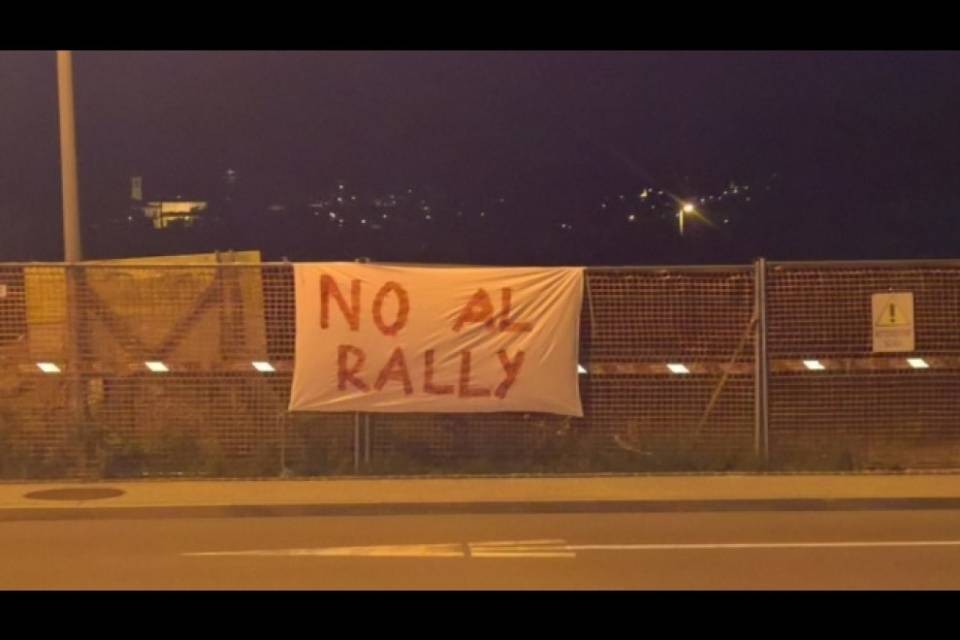 "Un lenzuolo bianco contro il Rally"