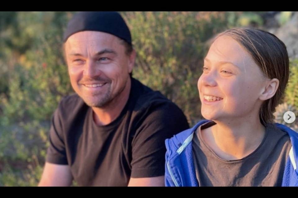 Di Caprio incontra Greta Thunberg