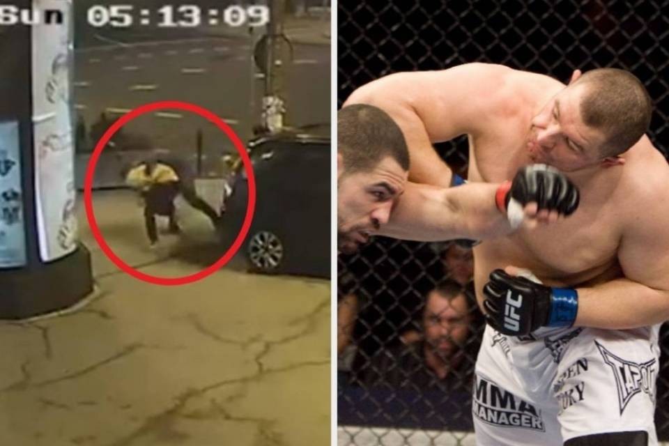 Dennis 'La Minaccia' salva una donna molestata con le mosse di sottomissione