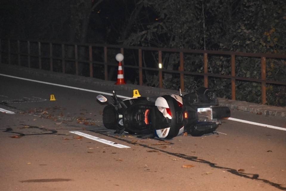 Motociclista in pericolo di vita