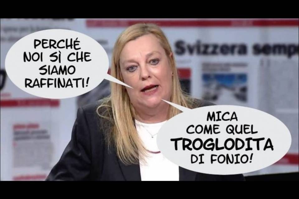 "Fonio scimmione? No, troglodita"