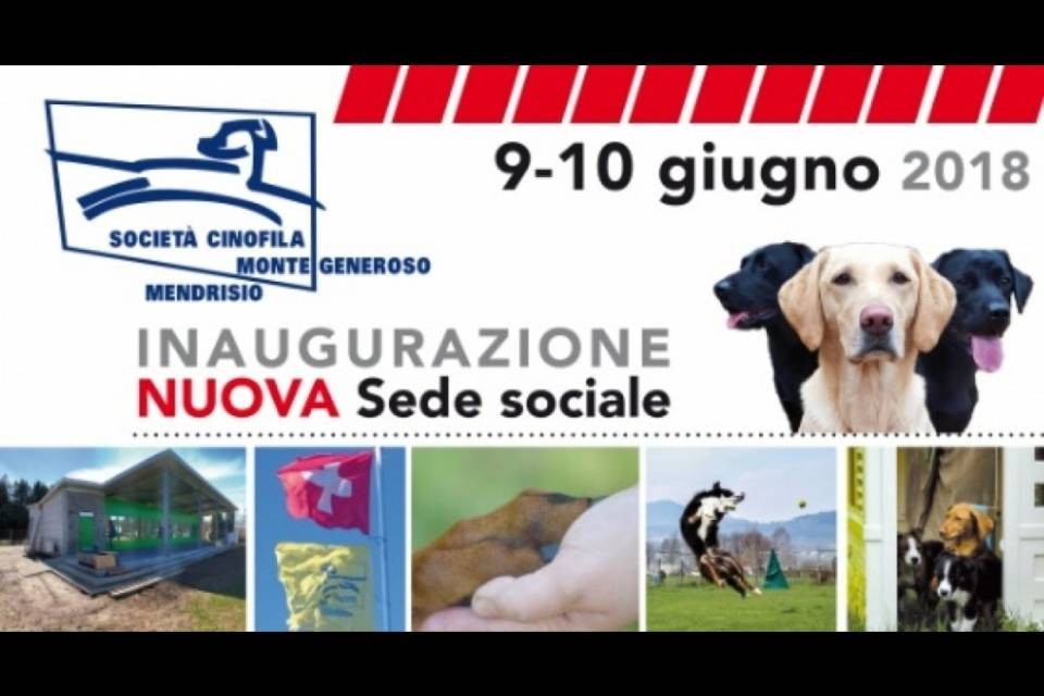 Inaugurazione della nuova sede della società cinofila di Mendrisio