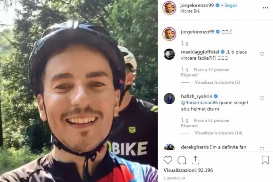 Lorenzo si prepara al GP di Silverstone sul Monte Bré