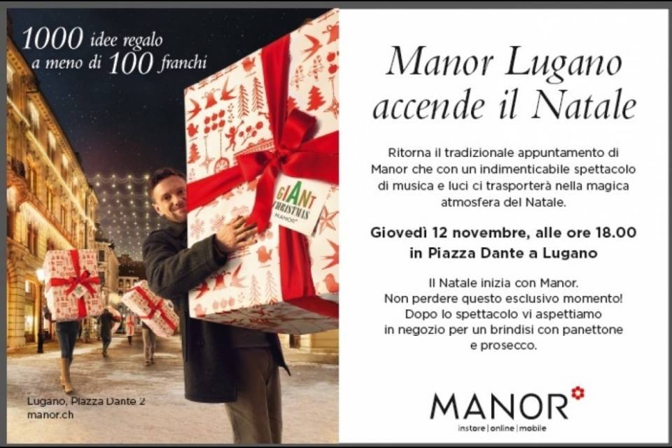 Questa sera Manor accende il Natale