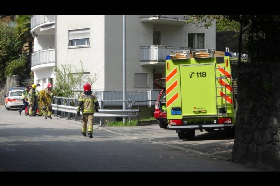 Principio d'incendio a Minusio