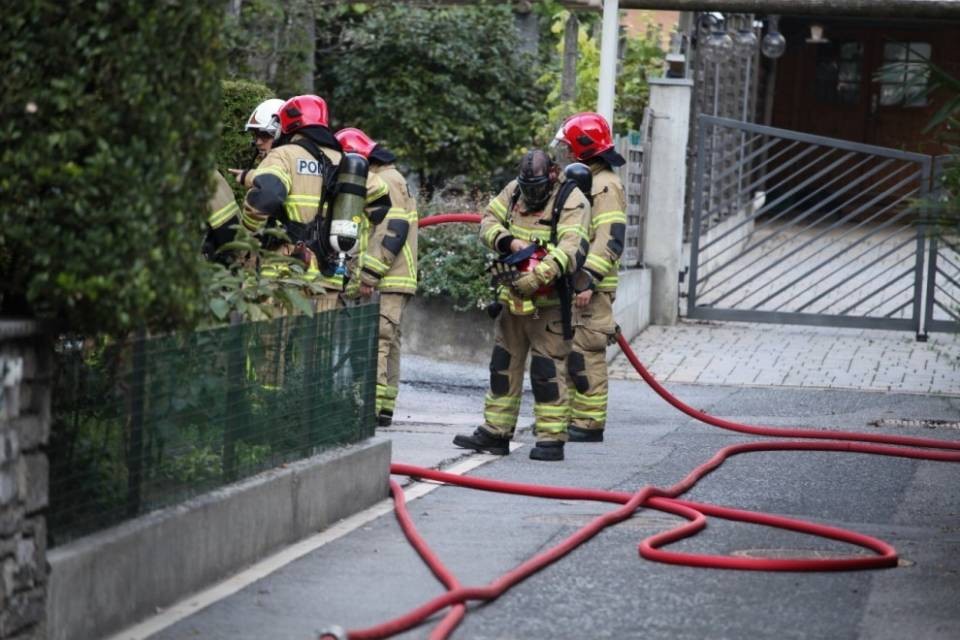 Incendio in una casa a Riva San Vitale
