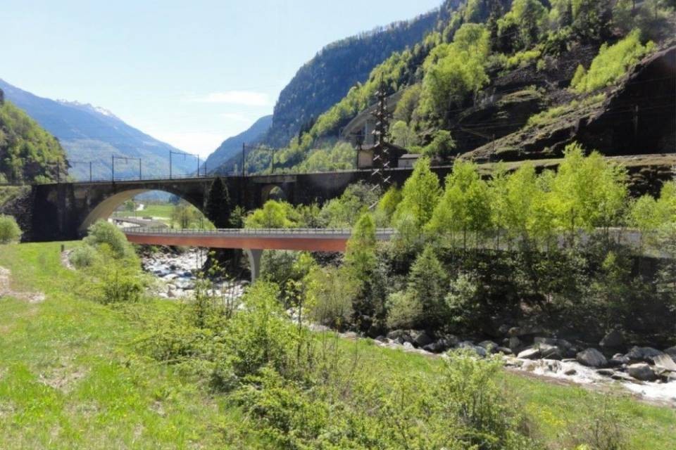 Faido, iniziano i lavori del nuovo ponte sul Ticino