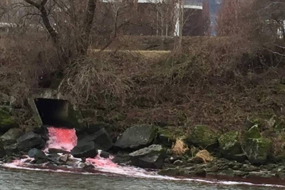 Acqua rosa a Giubiasco