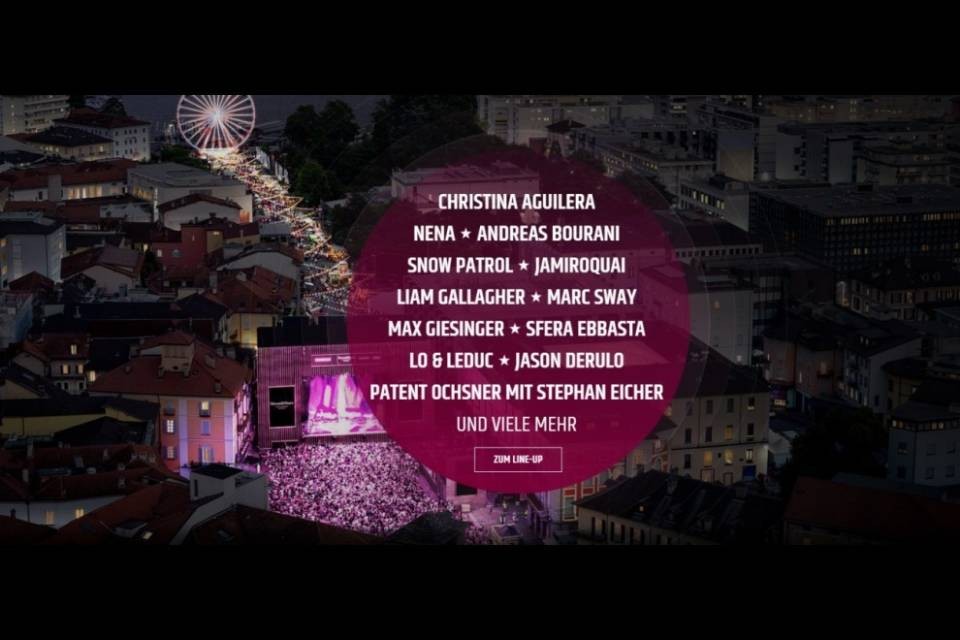 Aguilera, Liam Gallagher e il trapper Sferaebbasta a Moon & Stars