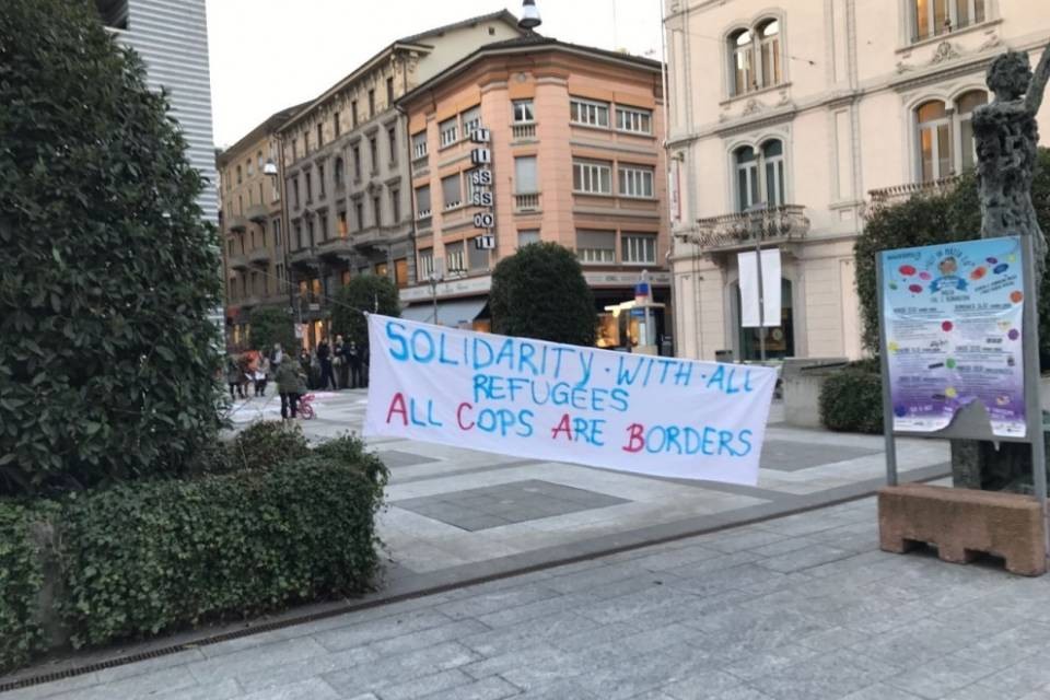 Tensioni al presidio di Chiasso