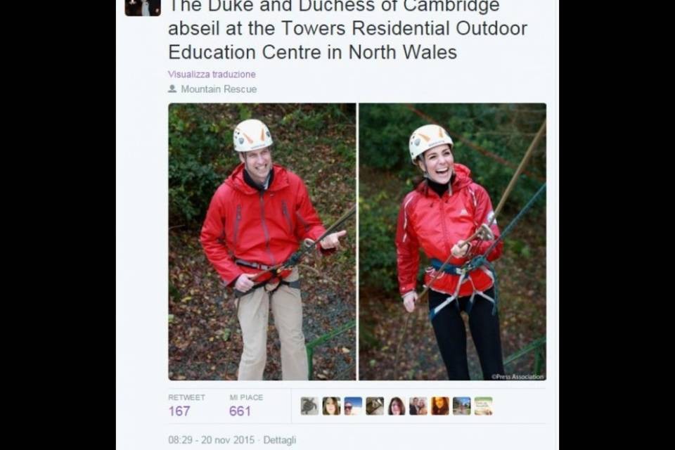 Quando la duchessa fa free climbing