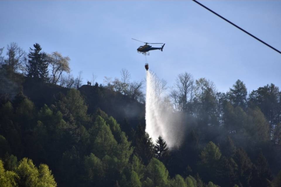 Faido, fiamme sotto controllo