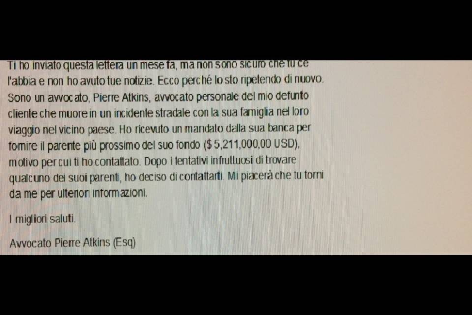 Dal "falso nipote" al "nipote ricco", la truffa diventa virale