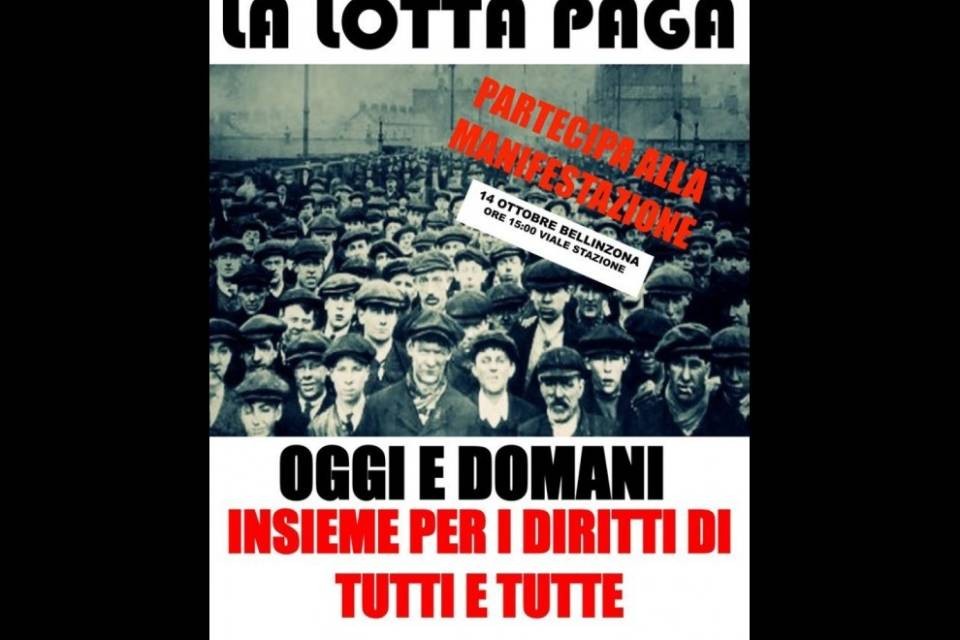 "Stranieri e indigeni, unitevi" sabato a Bellinzona