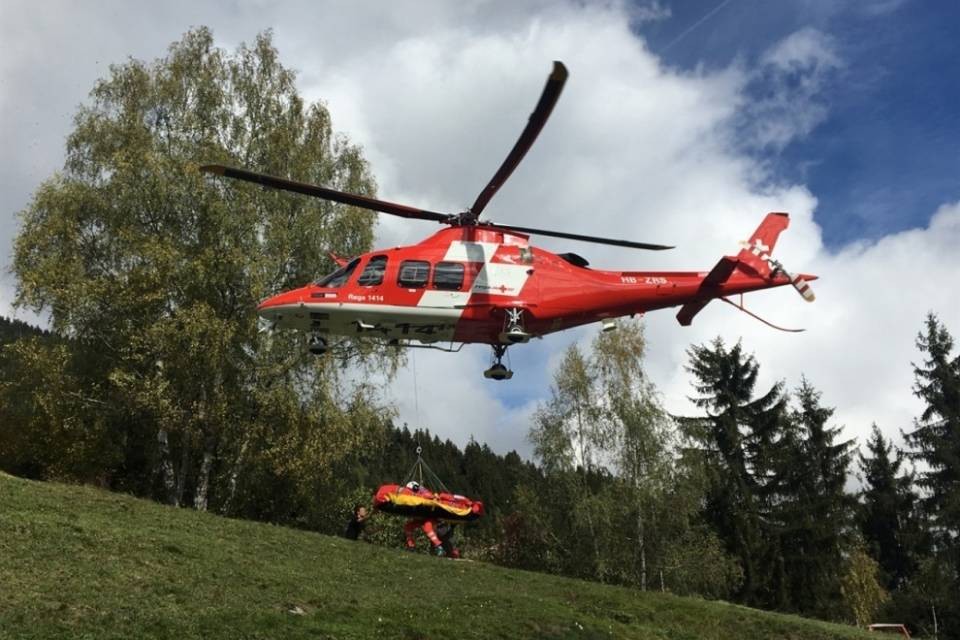 Guardia forestale rimane incastrata sotto un albero