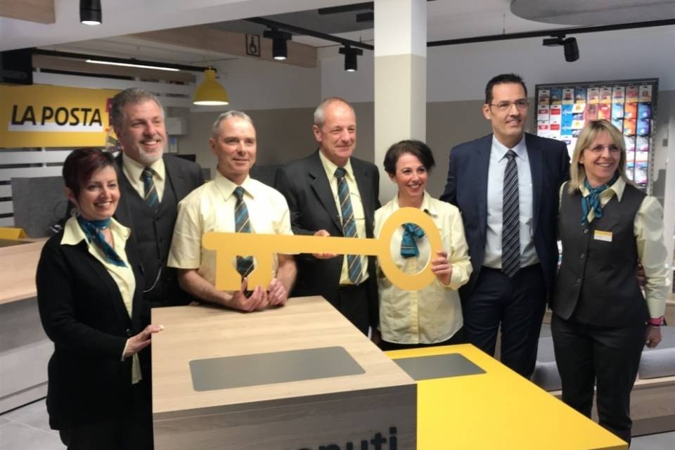 Inaugurata la nuova filiale postale di Cugnasco