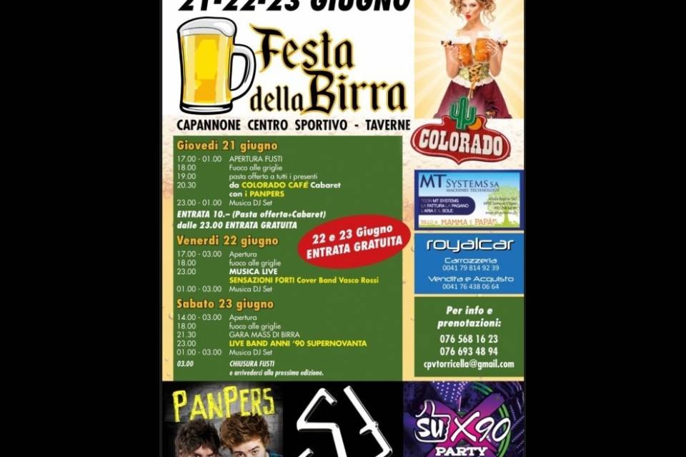 A Taverne la terza edizione della Festa dell Birra