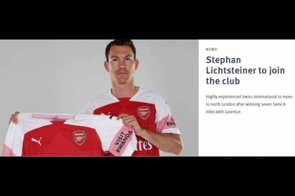 Lichtsteiner all'Arsenal