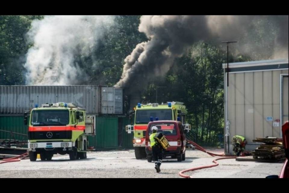 SG: incendio in impresa logistica, grossi danni materiali