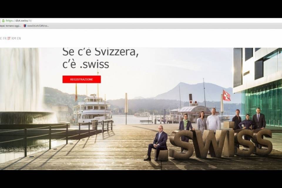 Al via la registrazione per il dominio .swiss