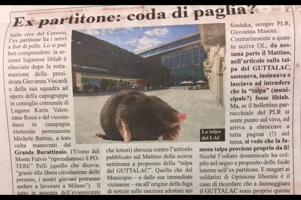 “Mai detto che la talpa è del PLR, ma...”