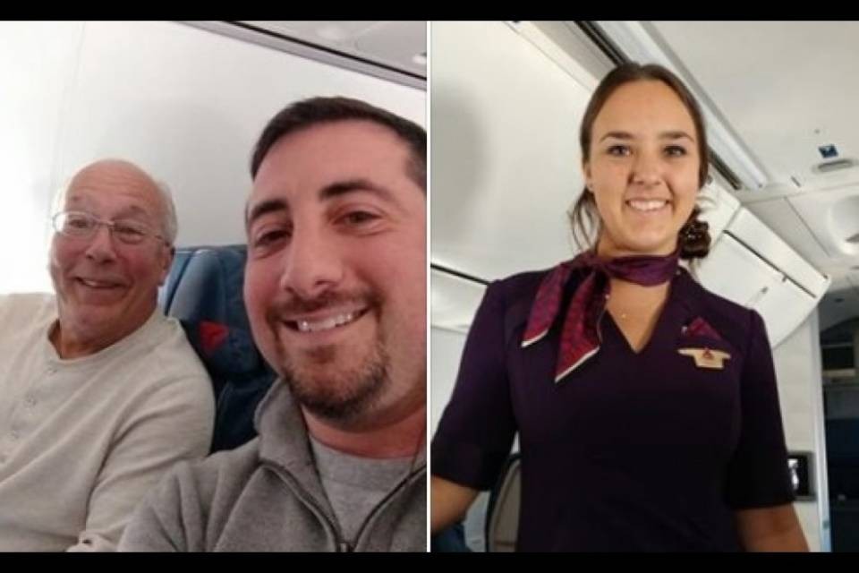 Prende 6 aerei per trascorrere il Natale con la figlia hostess