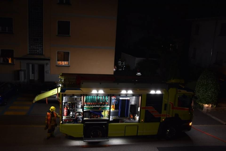 Principio d’incendio a Bellinzona, subito domato