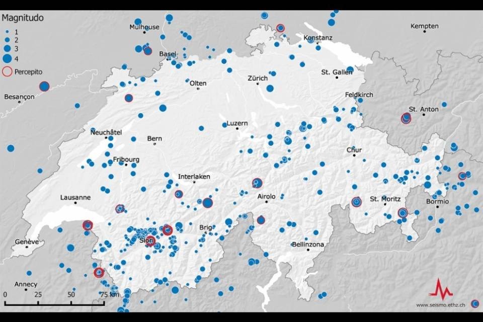 Sono aumentati i terremoti in Svizzera