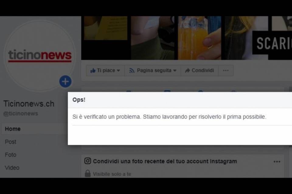 Facebook e Instagram in tilt per 14 ore