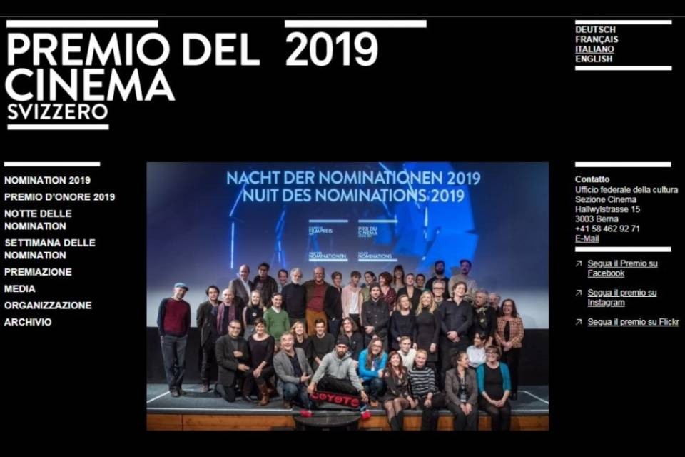 Un abito ticinese al premio del cinema svizzero