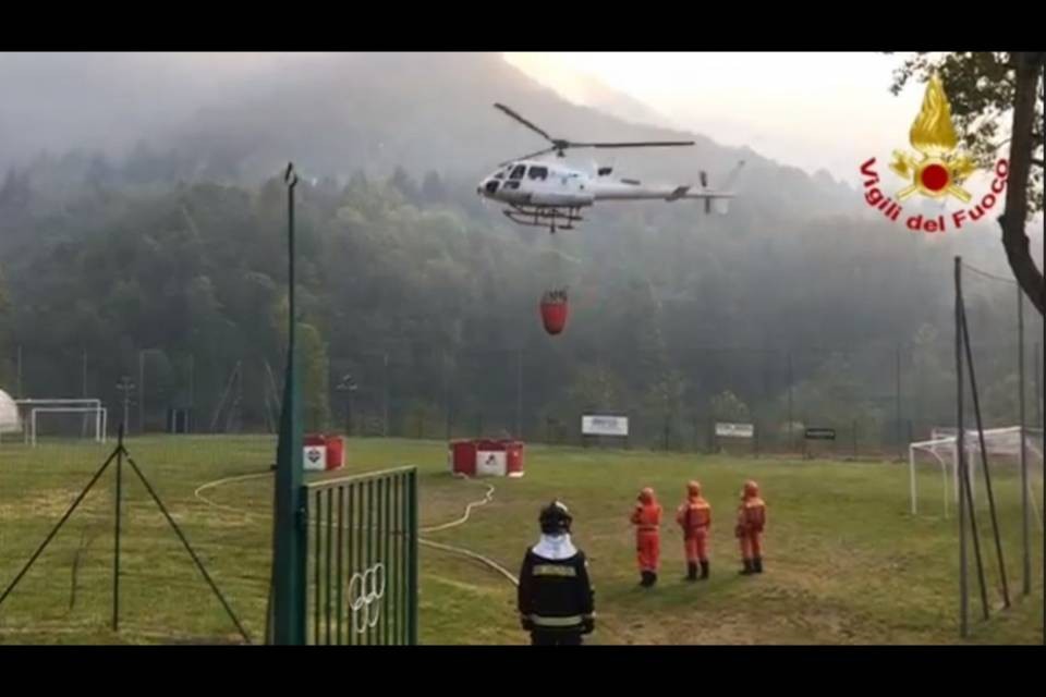 Domato l'incendio a Dumenza